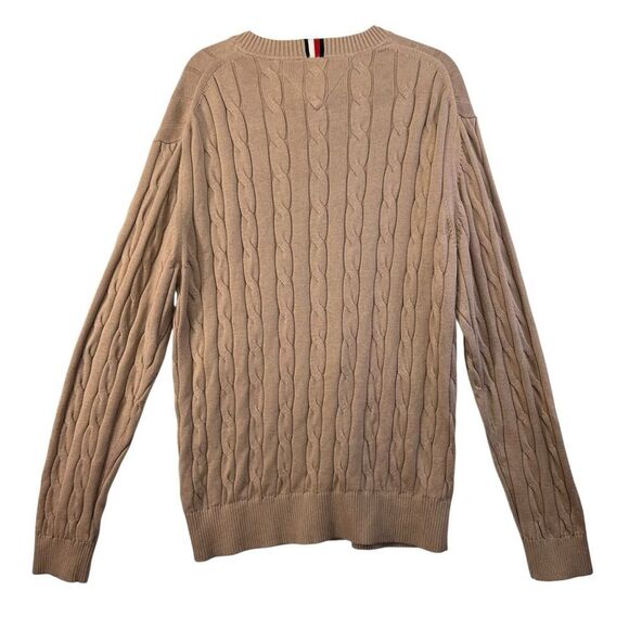 NWT XXL 100% cotton Tommy Hilfiger crewneck sweater cable knit - Picture 13 of 15